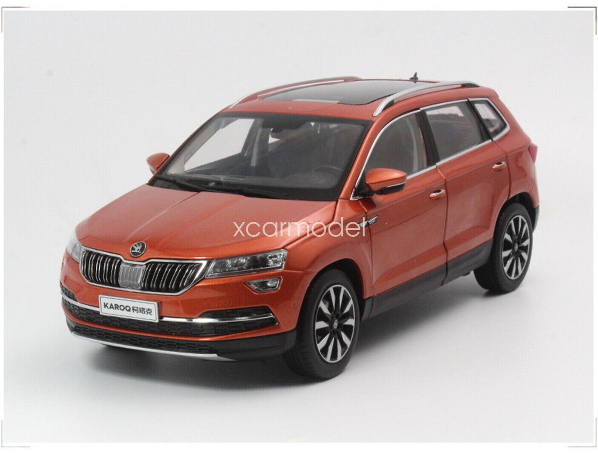 1/18 For Skoda KAROQ SUV Orange DieCast Car Model Toy Collection