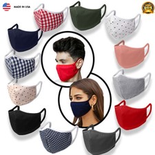 Made in USA Fabric cotton Face mask, Washable and Reusable face masks
