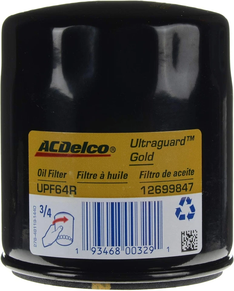 GENUÍNO ACDelco UPF64R 12699847 Ultraguard filtro de óleo estojo de 6 para Buick Chevy - Imagem 2 de 4