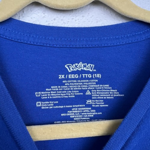 Pokemon Gotta Catch Em All Blue Short Sleeve T-Shirt Boys Size 2X - Picture 5 of 5