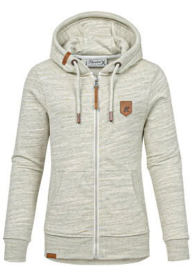 Hoodie Jacke Sweatjacke Baumwolle Damen Ohne Kapuze Bio Baumwolle