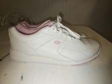 Dexter Raquel III Bowling Shoes Women 12 White Pink Slide Rite NonMarking