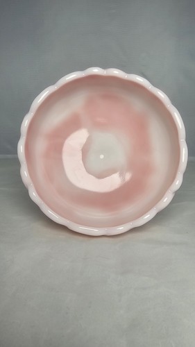 Vintage Fenton Rosalen bedeckt Seerose Bonboniere Hergestellt 1976-1978 Rosa & Weiß - Bild 7 von 12