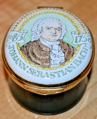 Enamel Box Crummels 1685-1750 Johann Sebastian Bach Enamel Box