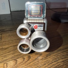 Vintage 1950  s KODAK BROWNIE Turret 3 Lens f/1.9 8mm Movie Camera USA Untested