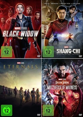 Black Widow, Shang-Chi, Eternals, Doctor Strange 2: Multiverse of Madness  | DVD