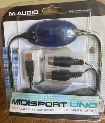 M-Audio MidiSport Uno USB-MIDI-Interface 1-In/1-Out TOP Zustand