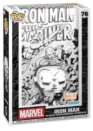 POP! Marvel - Iron Man🔥Comic Covers #76 - Black & White👈 LE 750👀