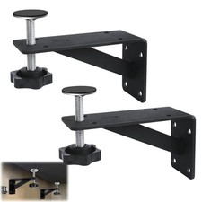 Heavy Duty Undermount Sink Support Brackets 2 Pack Black