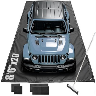 Containment Mat Garage Floor Mat for SUV Snow Mud Rain Compact Size 8'6''x20'
