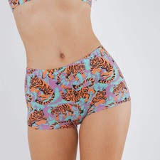 The Go Get 'Em  Abstract Tigers Modal Boyshort Underwear