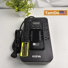 W Box OE-625V8LCD2 UPS Battery Backup 625VA/390W, LCD, Surge Protector
