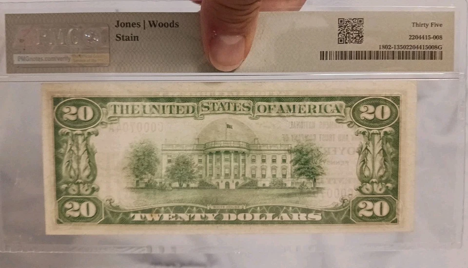 U.S. (Boyertown, PA) - Series of 1929 $20.00 National Currency Banknote VF-35 - Image 2 of 4