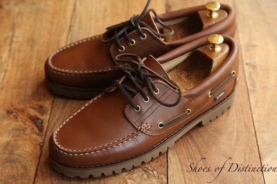Loake Shoemakers Brown Leather Boat Deck Shoes Mens UK 10.5 US 11.5 EU 44.5