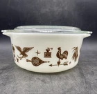 Vintage PYREX Early American #472 1.5 Pint Casserole Dish with lid