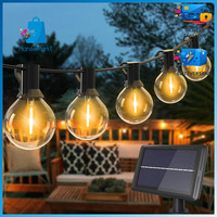 Solar Lichterkette 10M 15+1 G40 Led AußEnbeleuchtung Garten Terrasse Balkon