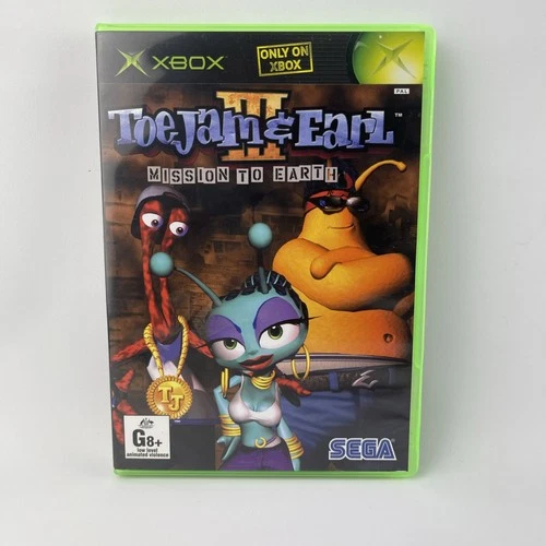 Toe Jam & Earl 3 Mission to Earth  - Microsoft Xbox -  Sega - Manual - PAL