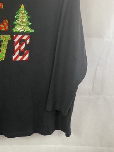Quacker Factory Christmas LOVE Long Sleeve T-shirt Size 3X A267228 - Picture 7 of 15