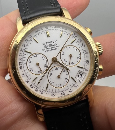 ZENITH EL PRIMERO CHRONOGRAPH AUTOMATIC  REF 19-0250.400 MENS 38mm WATCH CAL 400