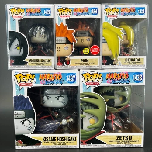 Funko Pop Lot of 5 Naruto Shippuden Akatsuki 1435 Pain 934 1434 1437 Zetsu 1438