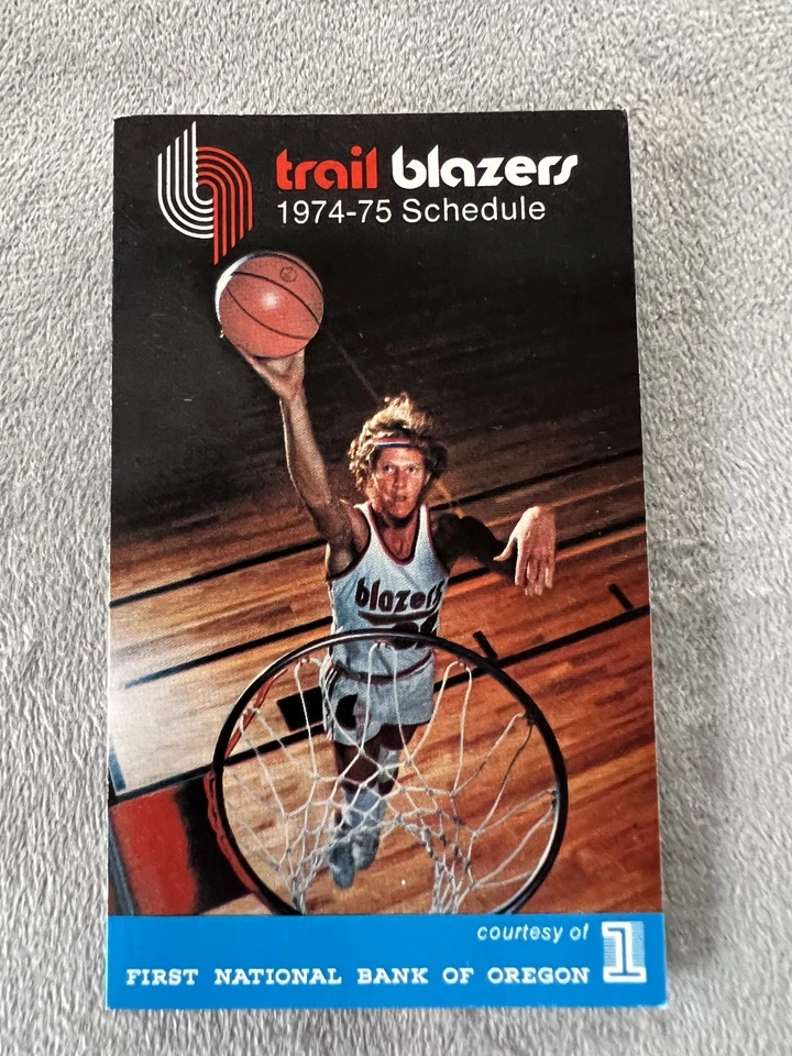 6 Portland Trail Blazers Pocket Schedules, 1972-72 to 1977-78; NBA Championship! - Image 3 of 4
