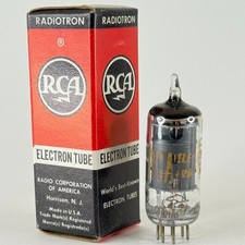 (1) Tested RCA 12EA6 Tube with Box Date Code MB Black Plate Pentode Tube (e)