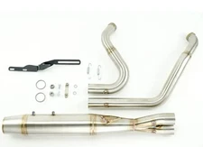 Sawicki 930-01223 Mid-Length brushed stainless full exhaust system Bagger 17-25