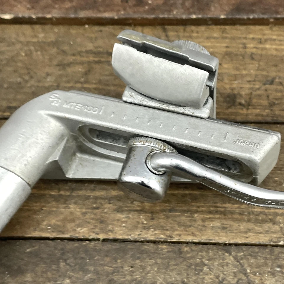 Tija de sillín vintage SR Sakae MTE-100 26,6 mm abrazadera de liberación rápida hecha en Japón Foto 3 de 4