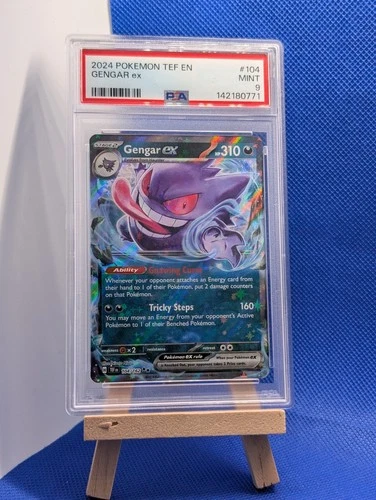 Pokemon Card PSA 9 Gengar ex 104/162 Temporal Forces Ultra Rare Holo 2024