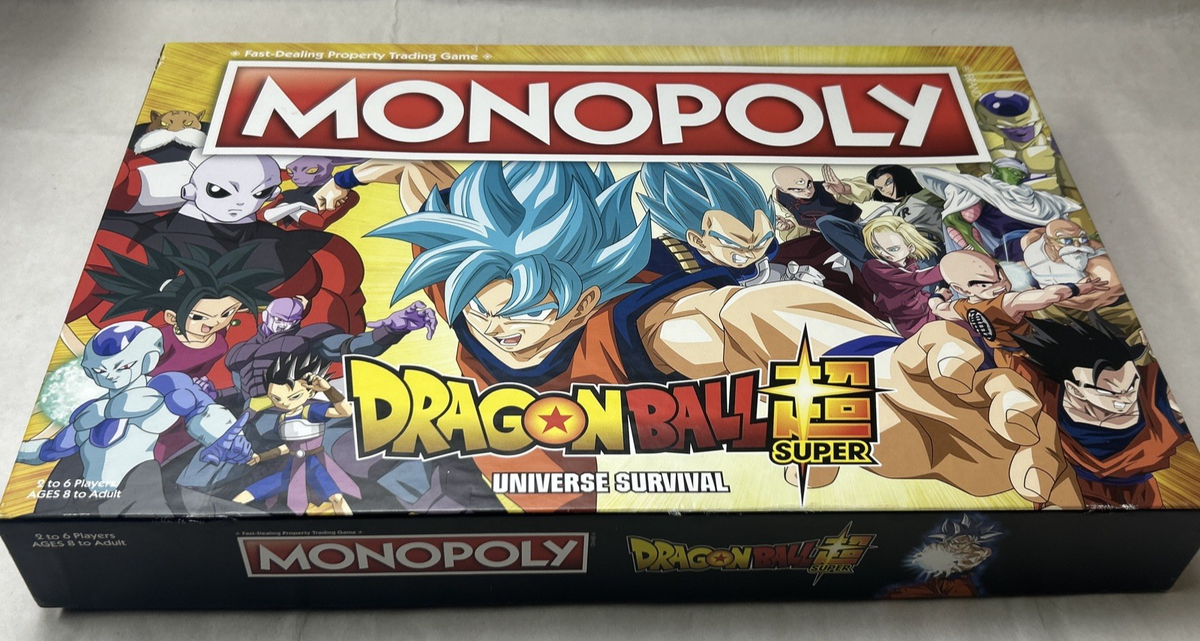 Monopoly Dragon Ball Z Super Universe Survival Board Game Complete