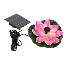 Flower Solar Water Pump Landscaping Floating Solar Bird Bath Fountain