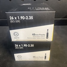 Sunlite Bicycle Inner Tube 26 x 1.90-2.35" Presta Valve 48mm Bike 63218 QTY 2 