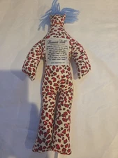 Original Dammit Doll Plush Stress Reliever Red Leopard Cheetah Print Blue Hair
