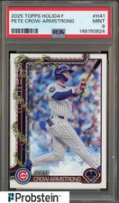 2025 Topps Holiday #H41 Pete Crow-Armstrong Chicago Cubs PSA 9 MINT