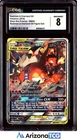 Pokemon 2019 Reshiram & Charizard GX SM201 Tag Team Black Star Promos CGC 8