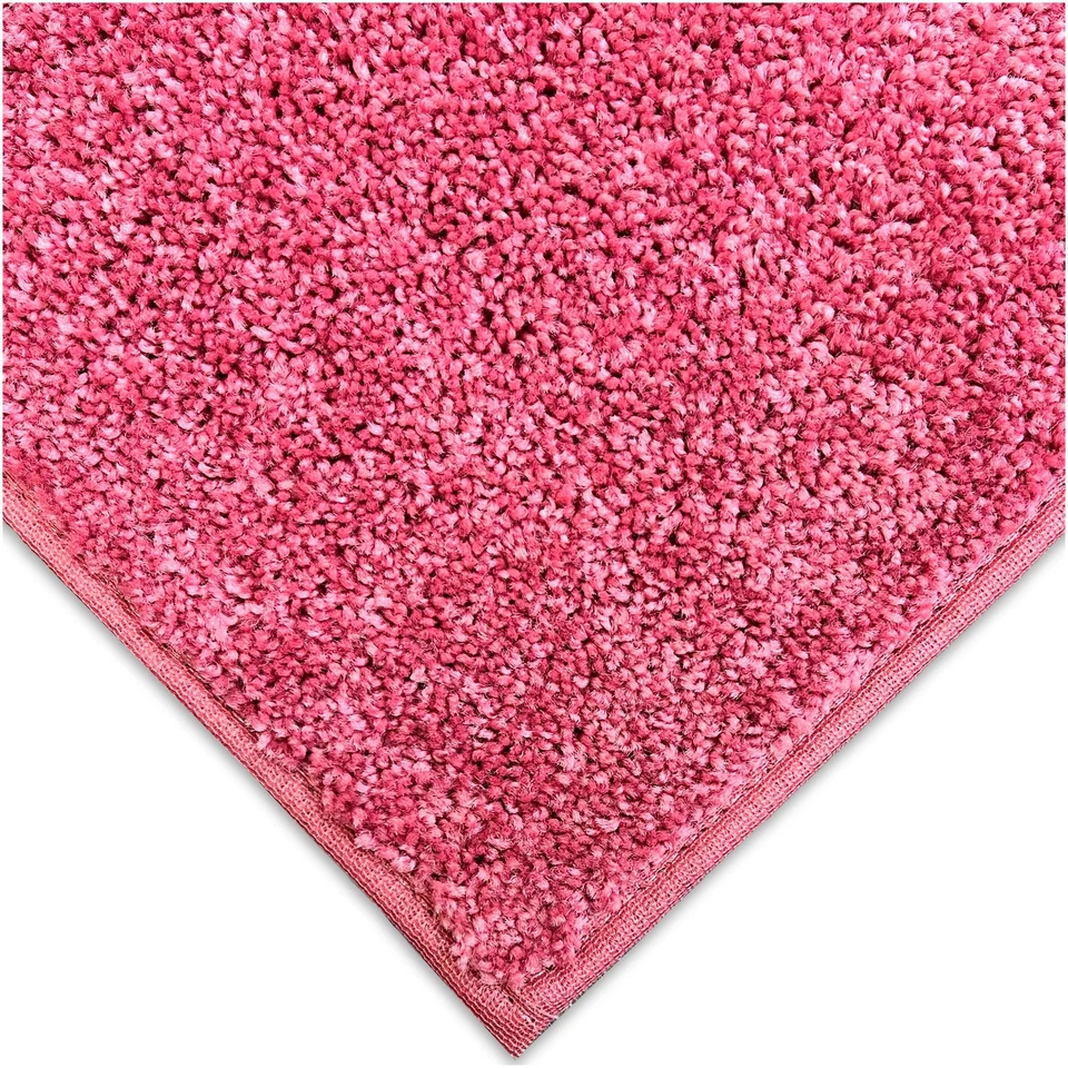 Alfombra Koeckritz moderna rosa suave - dormitorio, sala de estar y decoración elegante del hogar Foto 2 de 4