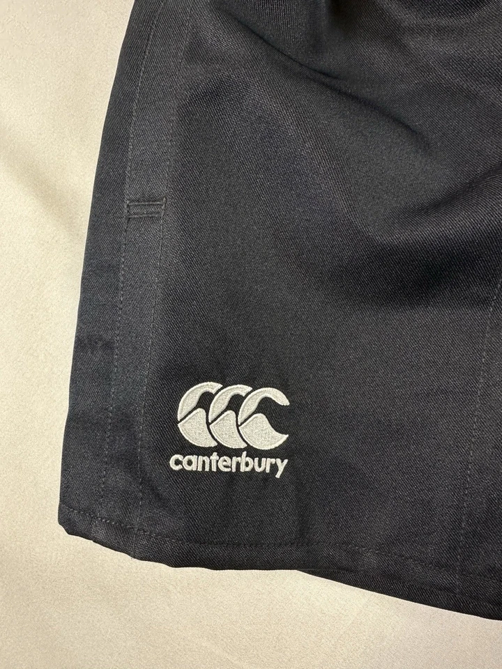 Pantalones Cortos de Rugby Canterbury Niños Talla 12 Negros Junior Profesional Nueva Zelanda Nuevos sin Etiquetas Foto 3 de 4