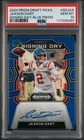 Jaxson Dart 2024 Panini Prizm Draft Picks Blue Signing Day RC Auto /149 PSA 10