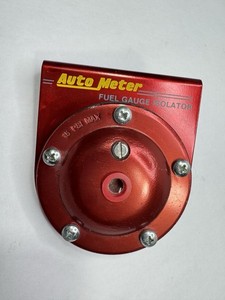 Auto Meter Fuel Pressure Gauge Isolator 15 PSI Max Red Aluminum Racing