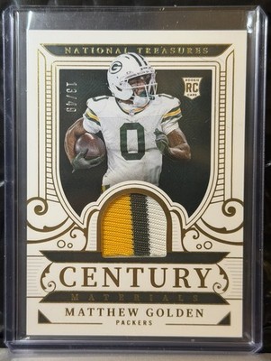 2025 MATTHEW GOLDEN National Treasures CENTURY MATERIALS GOLD TriColor Patch /49