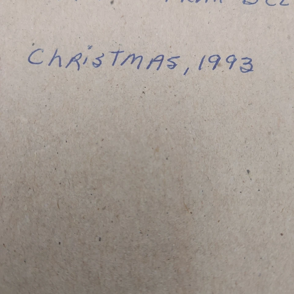 Винтажная вышивка крестом «Господь — мой пастух, я не хочу» в рамке 1993 - Изображение 2 из 3