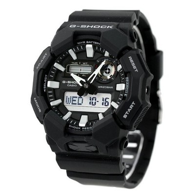 Unbenutzte CASIO G-SHOCK GA-010-1ADR schwarze stoßfeste Herrenuhr in Box