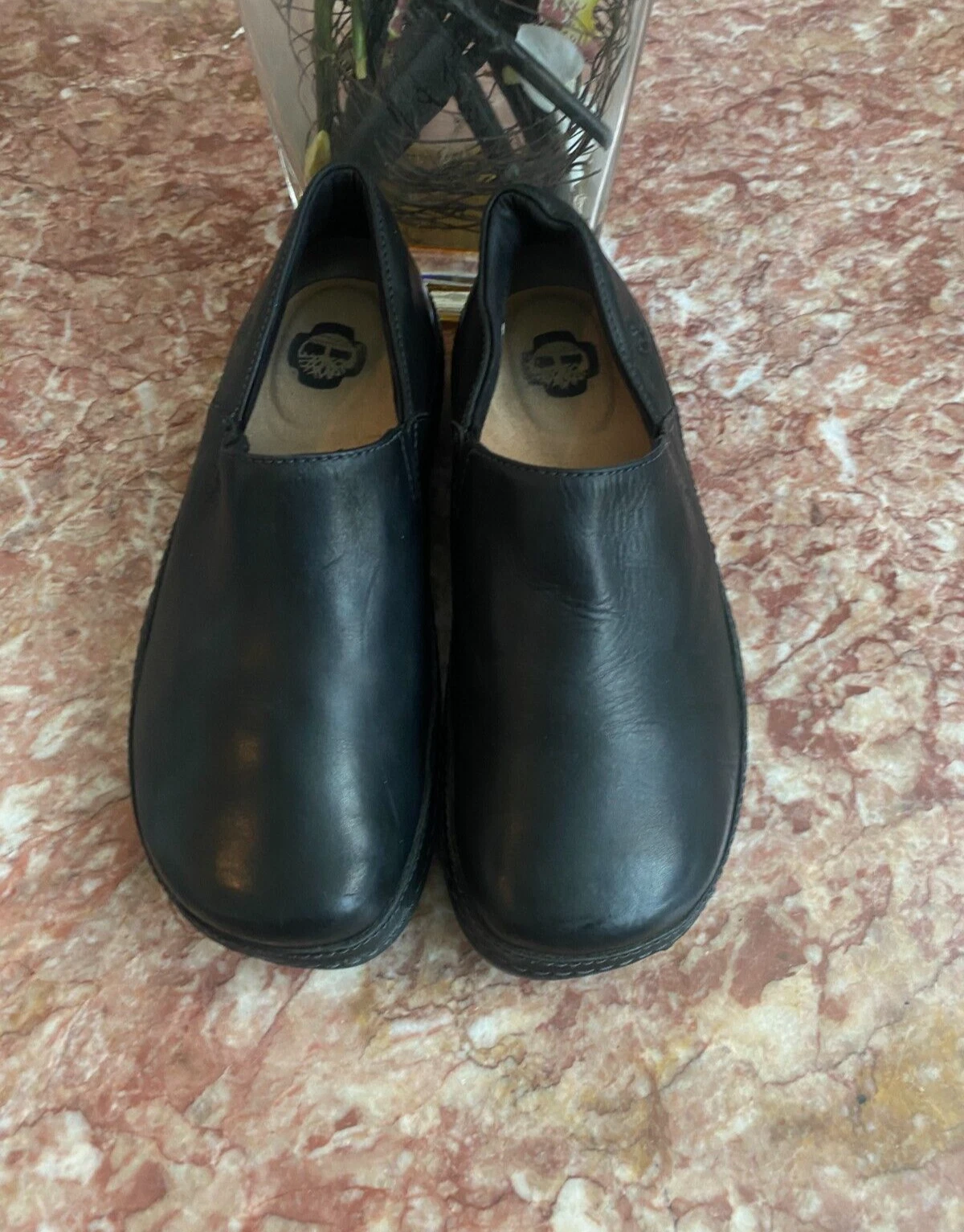 Scarpe con zoccoli Timberland Pro donna Newbury in pelle nera taglia 8 5 EUC $130