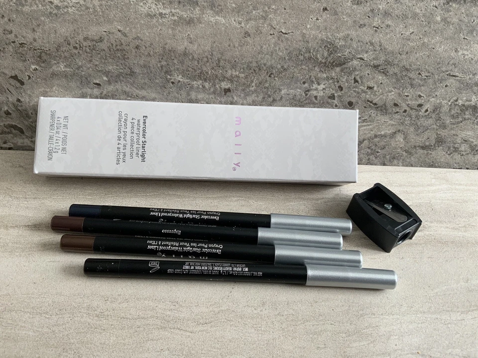 MALLY ~ Evercolor Starlight Waterproof Eyeliner 4 Pc Collection With SHARPNER - Image 3 of 4