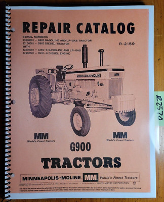Minneapolis-Moline G900 Tractor Repair Parts Catalog Manual R-2159 12/67