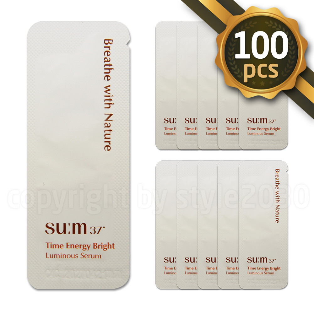 SU:M37 Time Energy Bright Luminous Serum 1ml 10~100pcs Whitening SUM37