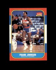 1986-87 Fleer #52 Frank Johnson MINT RC Rookie Bullets break 2