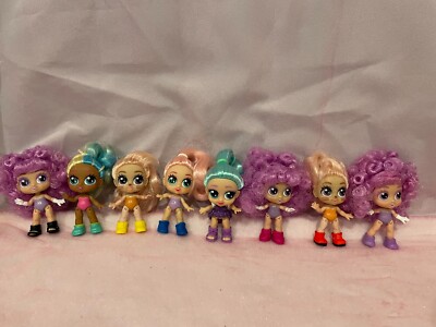 Lot of Eight ZURU Itty Bitty Prettys Tea Party Teacup Dolls 3'' Playset