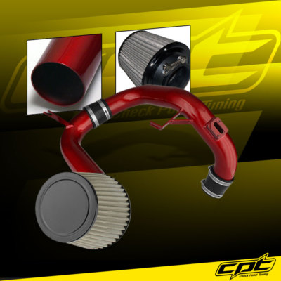 For 12-15 Honda Civic 1.8L 4cyl Red Cold Air Intake + Stainless Steel Air Filter