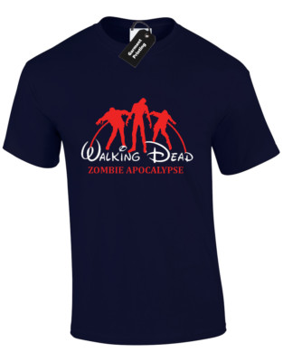 THE WALKING CARTOONS MENS T SHIRT DARYL DEAD GRIMES ZOMBIE RICK S - 5XL